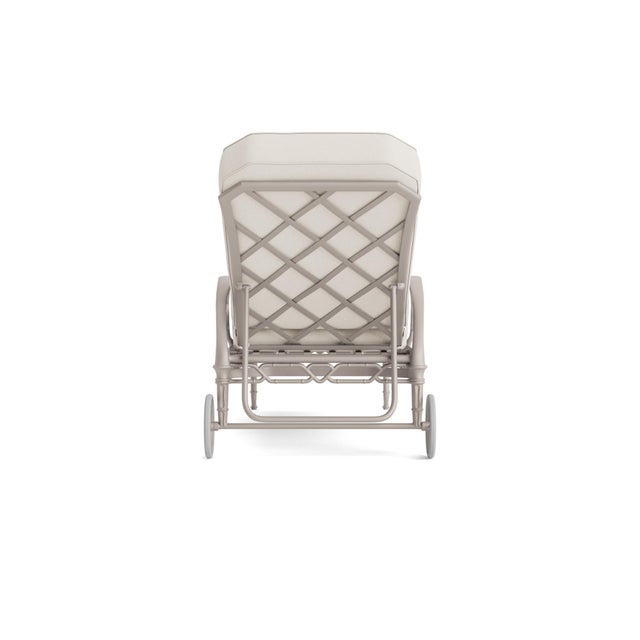 Brown Jordan Brown Jordan Calcutta Adjustable Chaise Lounge, Dove frame with Fusion Natural fabric For Sale - Image 4 of 11