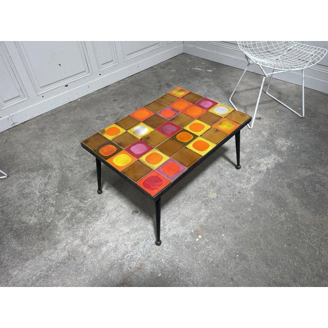 Brown Planets Coffee Table by Roger Capron, 1950s For Sale - Image 8 of 8