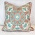 Moroccan Vintage Coastal Mediterranean Cotton Decorative Pillow, Feather Down Insert For Sale - Image 3 of 7