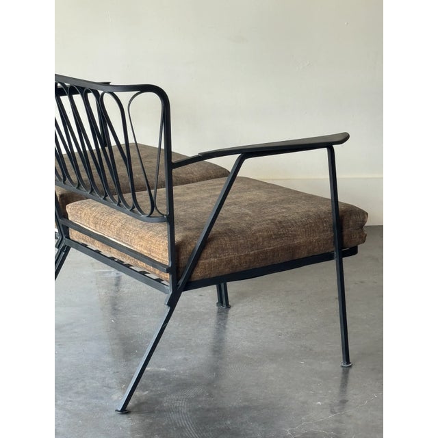 Pair Metal "Ribbon" Chairs in Style of Maurizio Tempistini for Salterini For Sale In Tampa - Image 6 of 9