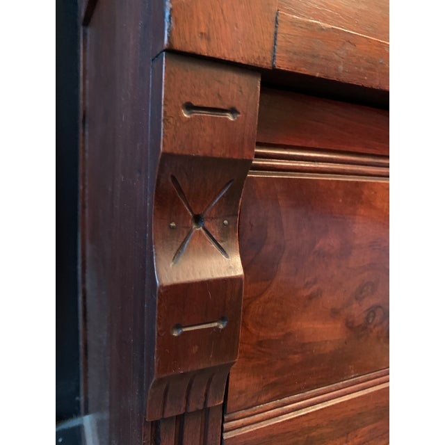 Late 19th Century Antique Victorian Eastlake Petite Drop Front Secretary Desk For Sale - Image 5 of 18