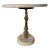 Vintage Hollywood Regency Travertine Side Table For Sale
