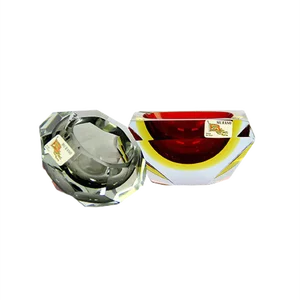 Vaciabolsillos Game Ashtrays or Murano Glasses by Luigi Mandruzzato, Set of 2