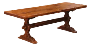 19th Century French Louis XIII Oak Refectory Monastery Dining Table