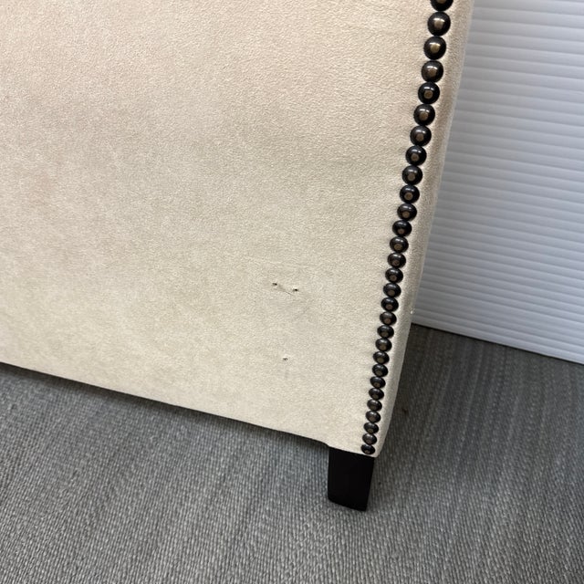 Queen Size Camelback Headboard For Sale - Image 10 of 12