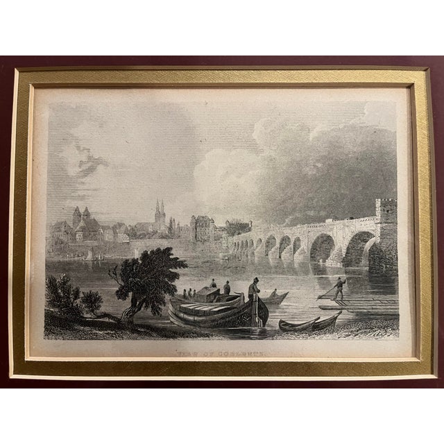 Late 19th Century William Tombleson, Views of the Rhine Etching Prints- Set of 5 For Sale - Image 5 of 12
