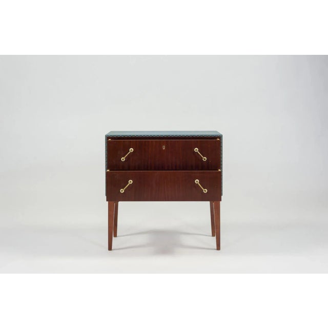 Mid-Century Modern Mahogany and Teak Chest of Drawers, 1950s For Sale - Image 3 of 9
