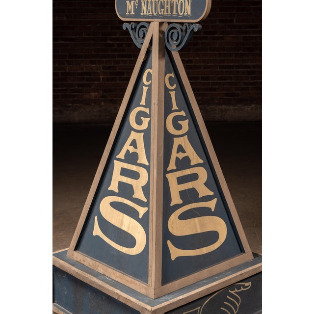 19th Century Large Pyramidal "Kern and McNaughton" Cigar Signage For Sale - Image 4 of 6
