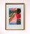 This piece made from fragments of fabric, assembled into a small composition of colours, textures and forms. Wooden frame,...