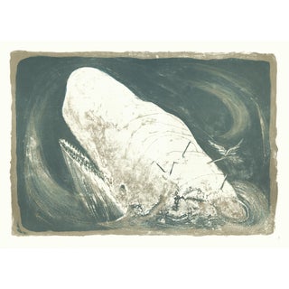 1968 "Moby Dick" Lithograph by Benton Spruance "The Whiteness of the Whale" For Sale