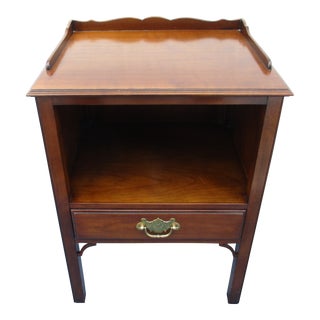 Kindel Cherry Chippendale One Drawer Nightstand For Sale