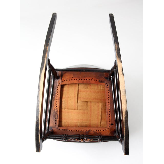 Farmhouse Antique Art Nouveau Rocking Chair For Sale - Image 3 of 18