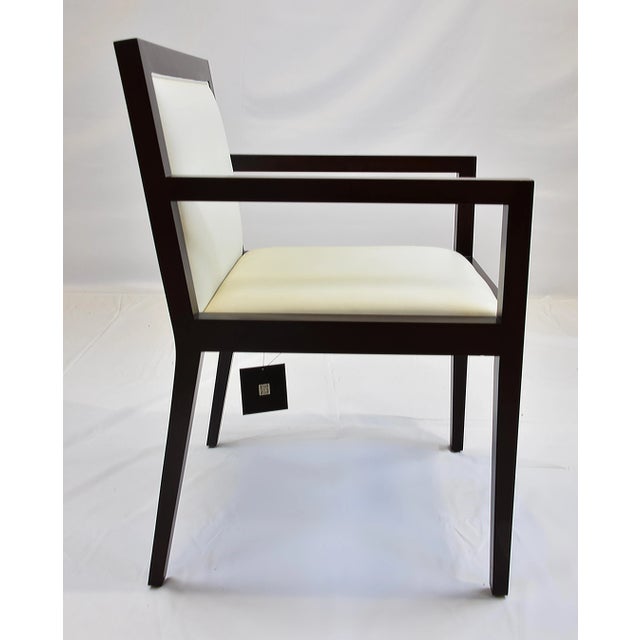 Ivory Le Jeune Upholstery Slj1 Dining Armchair Showroom Model For Sale - Image 8 of 11