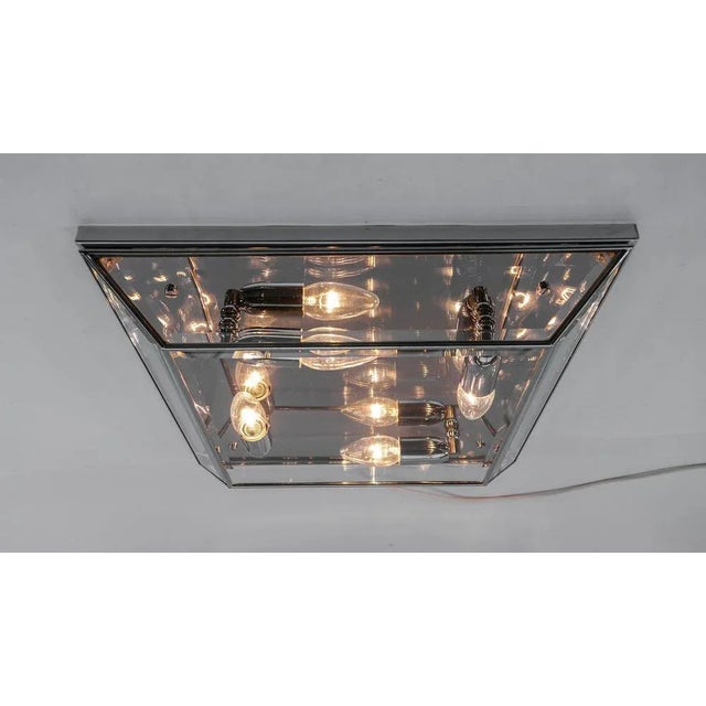 1960s Huge Cut Glass Flush Mount, Italy, 1960s For Sale - Image 5 of 10