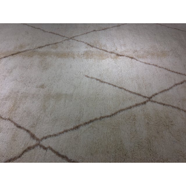 Moroccan Organic Wool Rug 10'11" x 16'5" Chairish