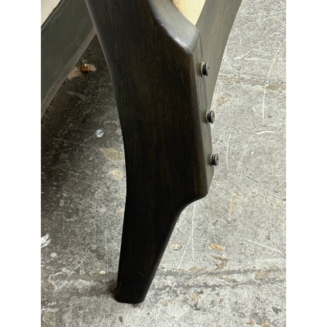 Wood Queen Size Wood + Upholstered Headboard For Sale - Image 7 of 12