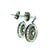 Belle Époque Platinum Diamond & Sapphire Target Drop Earrings Circa 1915, Pair For Sale - Image 4 of 12