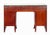 Mid-Century Pinted Mahogany Desk or Vanity With Glass Top, Usa, 1940s For Sale In Los Angeles - Image 6 of 6