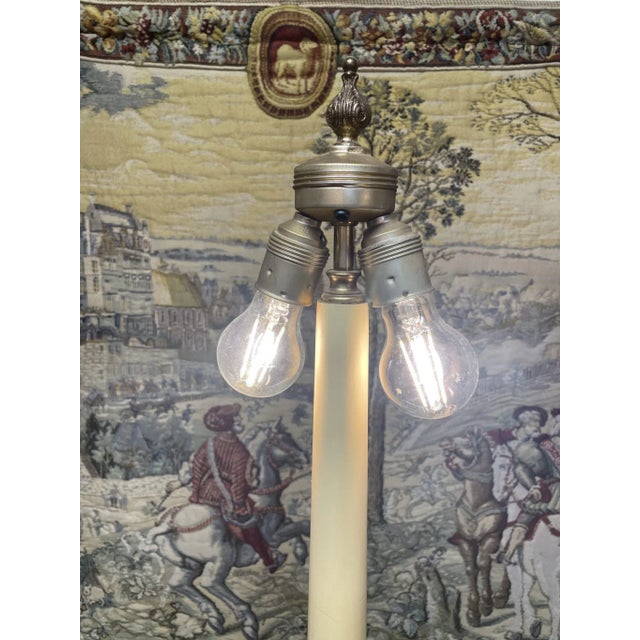 Vintage Ornate Brass Floor Lamp For Sale - Image 6 of 8