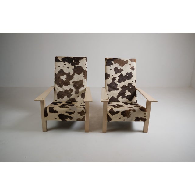 Cream Vintage Lounge Chairs by Burkhard Vogtherr, 1990s, Set of 2 For Sale - Image 8 of 18