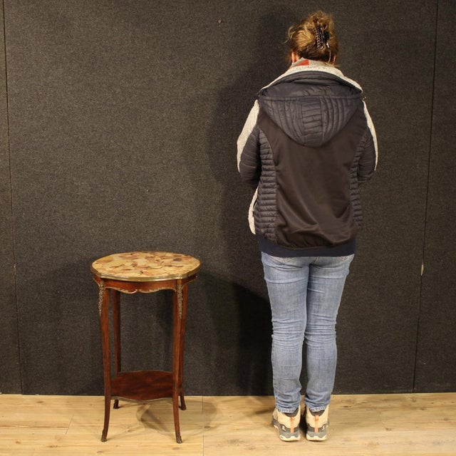 1950s Napoleon III French Side Table with Marble Top, 1950s For Sale - Image 5 of 13