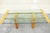 Mid-Century Modern Late 20th Century Kagan Lacquered Rosewood and Brass Cantilever Glass Top Extension Dining Table For Sale - Image 3 of 18