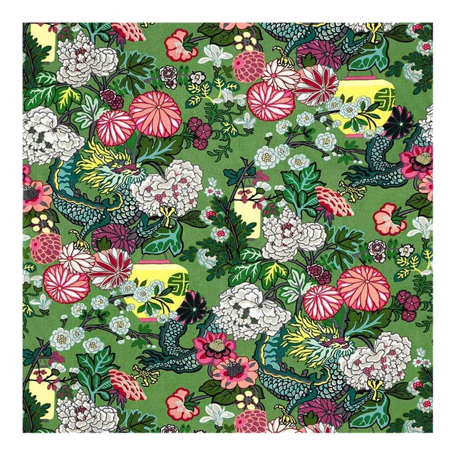 Schumacher Chiang Mai Dragon in Jade For Sale