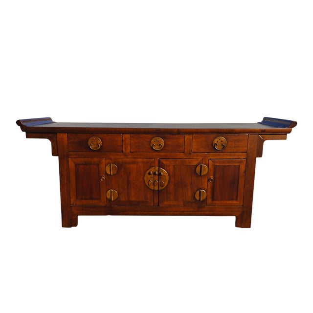 19th Century Chinese Catalpa Everted Flange Sideboard For Sale In Greensboro - Image 6 of 6