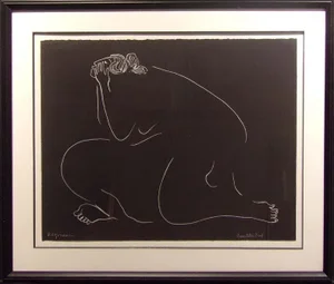 Rc Gorman "Evie" State I Lithograph 1979 With Custom Frame