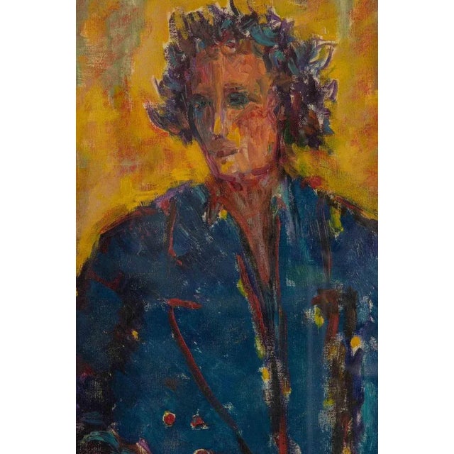 Oil on cardboard realized by sirio pellegrini in 1960s. Hand signed. Includes a wooden frame realized by the artist. Cm....