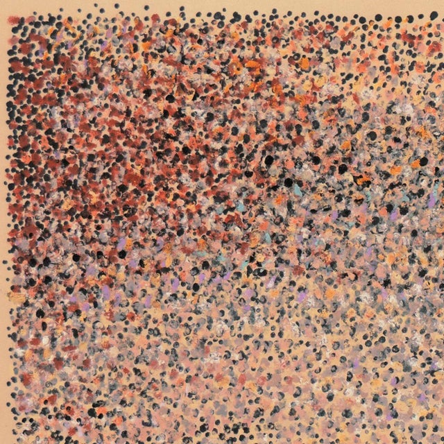Abstract 'Pointillist Abstract' by Manfred Schwartz, Paris, Étretat, New York, Whitney Museum, Museum of Modern Art, Pennsylvania Academy of the Fine Arts For Sale - Image 3 of 12