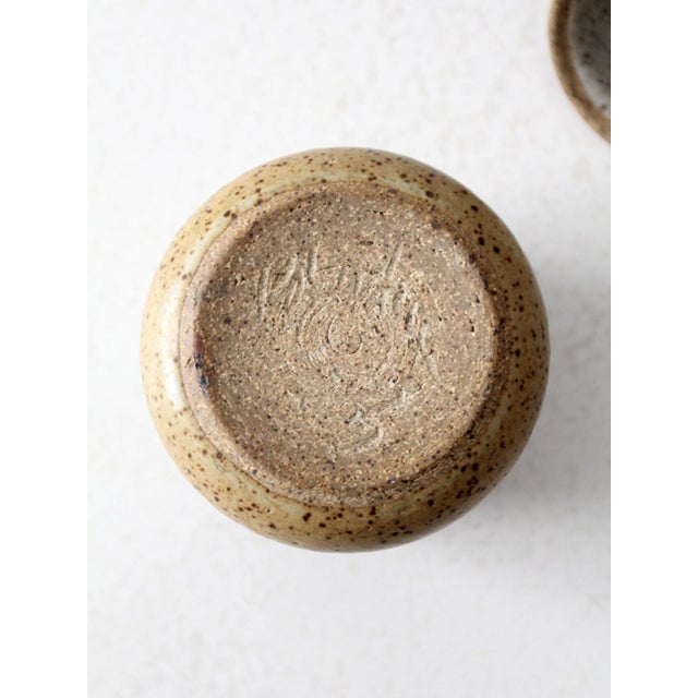 Ceramic Vintage Studio Pottery Jar For Sale - Image 7 of 11