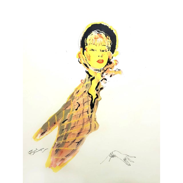 Domergue - Parisienne - Original Signed Lithograph 1956 For Sale - Image 7 of 7