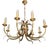 Large Hollywood Regency Brass Chandelier, Belgium, 1970 For Sale