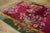 1920s Red Burgundy Floral Antique Chinese Art Deco Carpet 9' X 11'7" Knotted Wool Rug For Sale - Image 4 of 12