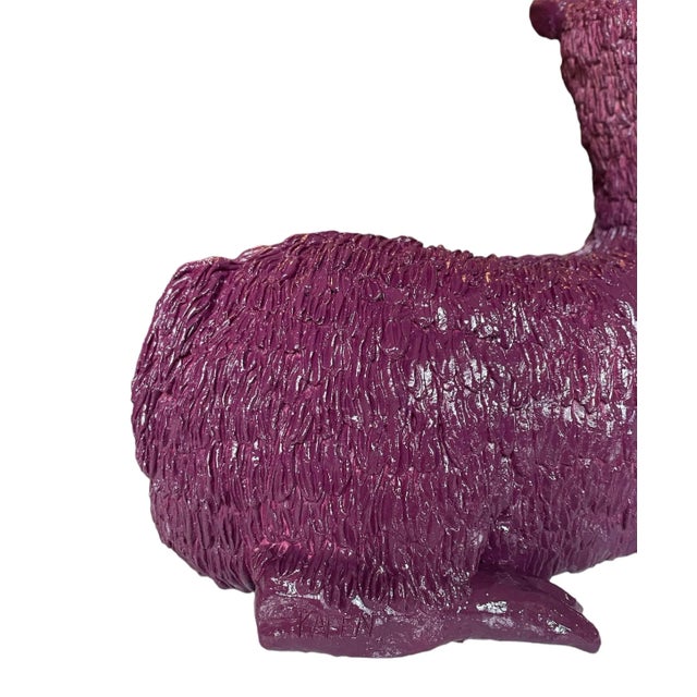 Modern 1970s Alpaca Ceramic Stoneware Doorstop For Sale - Image 3 of 7