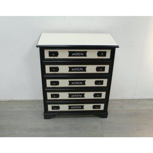 Chest of Drawers in Dark Nutwood, 1970s For Sale - Image 3 of 6