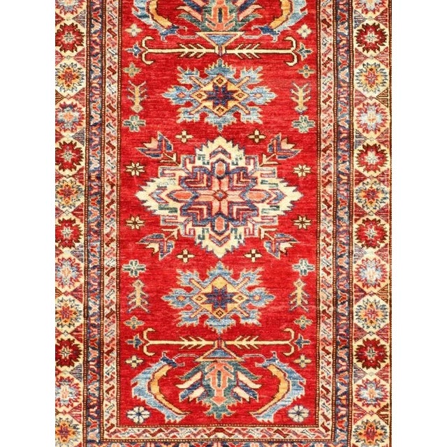 Original Super Kazak Design Rug. Handmade Hand-knotted Very Practical for High Traffic Hand-Spun Lamb's Wool on a Cotton...