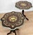 Vintage Italian Rococo Floral Marquetry Fruitwood TurtleTop Side Tables - A Pair For Sale - Image 4 of 10