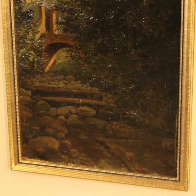 Italian Artist, Landscape, 1970, Oil on Cardboard, Framed For Sale - Image 6 of 12