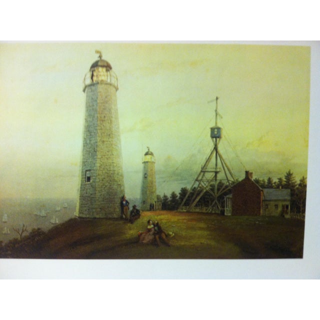 1971 "Lighthouse on the Highland of Neversink" by Harvey Print