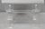 Early 21st Century Contemporary Modern Lucite Acrylic X-Form White Vanity Bench Stool Seat For Sale - Image 5 of 15