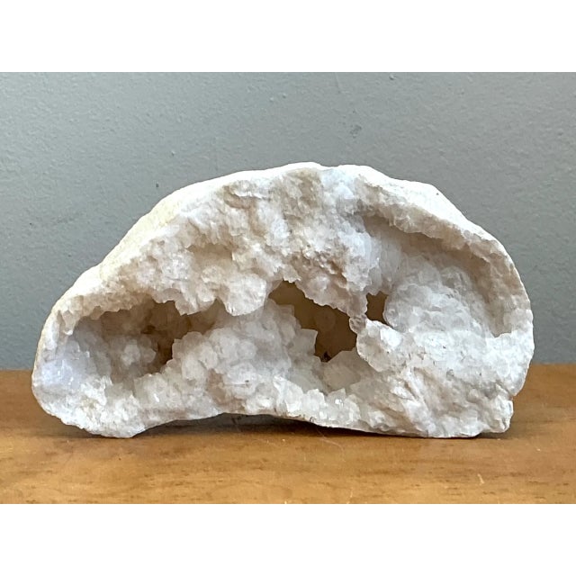 Vintage White Quartz Geode For Sale - Image 4 of 12