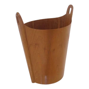 Teak Waste Basket by Einar Barnes for p.s. Heggen Norway