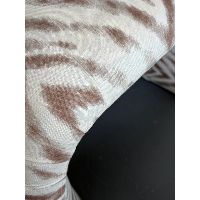 Vintage Upholstered Waterfall Ottomans/ Stools - A Pair For Sale In San Francisco - Image 6 of 12