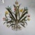 Painted tole floral motif chandelier For Sale - Image 4 of 11