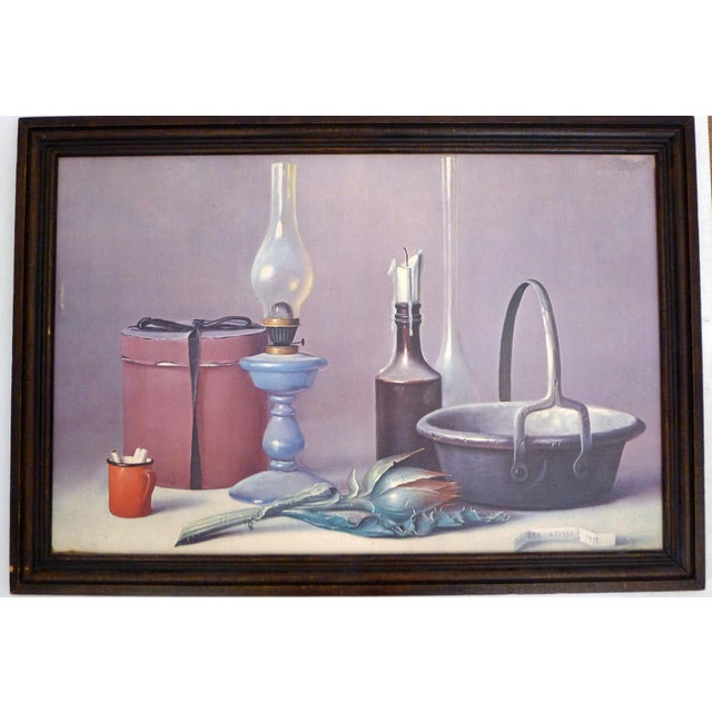 1970s P. Grossi, Still Life, 1971, Wood and Canvas For Sale - Image 5 of 13