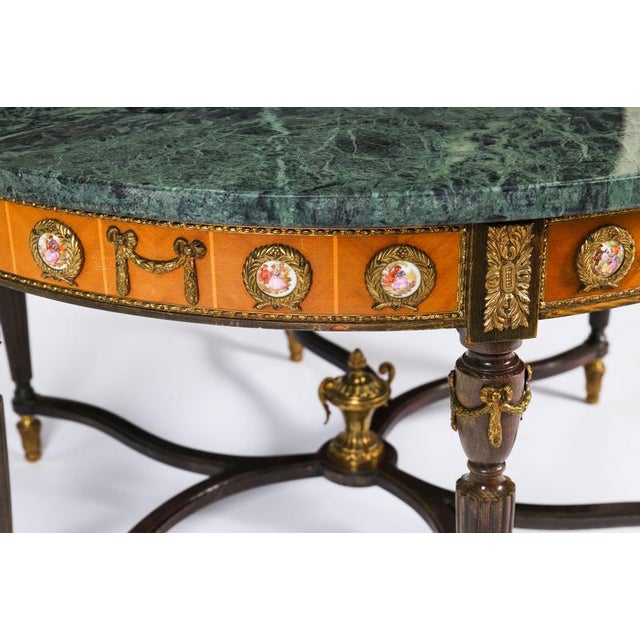 Vintage Ormolu Mounted Coffee Table with Marble Top in the style of H&L Epstein, 1950s For Sale - Image 6 of 18