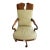 Old Hickory Tannery Brown Leather Adjustable Executive Office Chair For Sale