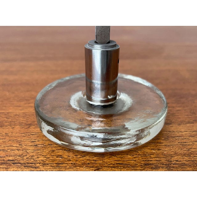 Mid-Century Modern Space Age Glass and Metal Door Handle, Germany, 1960s For Sale - Image 12 of 18